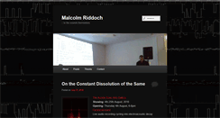 Desktop Screenshot of malcolmriddoch.com